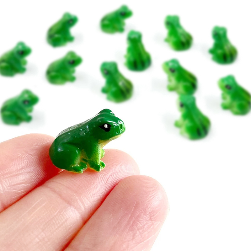 5/10Pcs Mini Resin Frog Figuri - огляд і ціна Bonsai Garden Layout