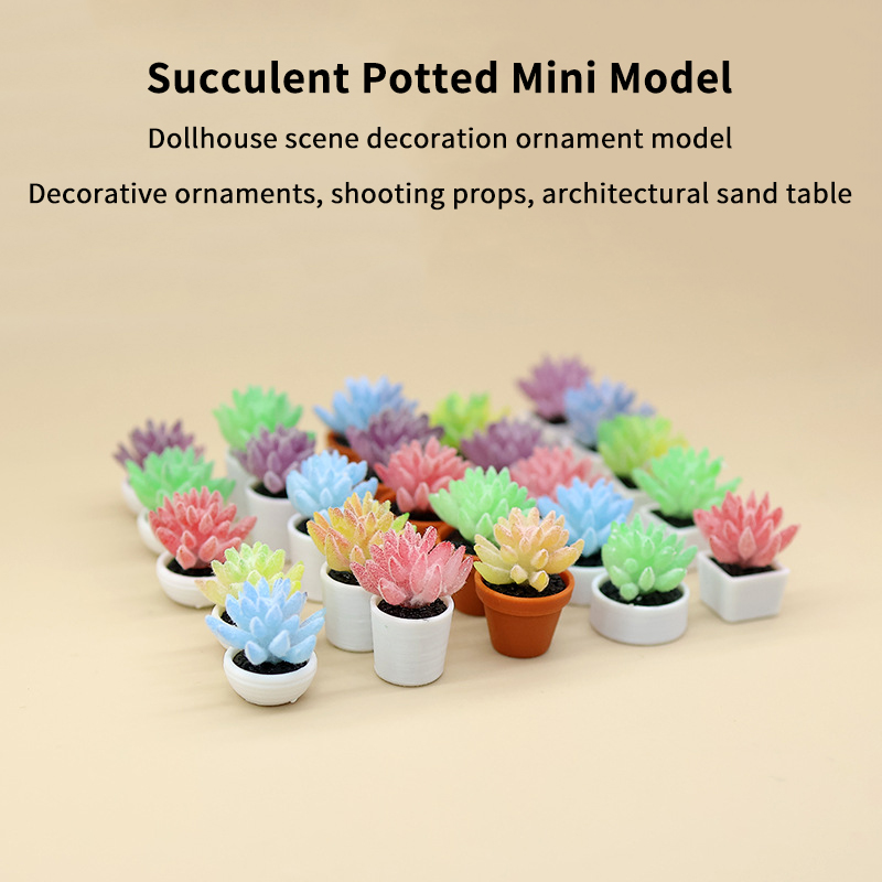 Mini Artificial Succulent Bons - огляд і ціна Bonsai Garden Layout