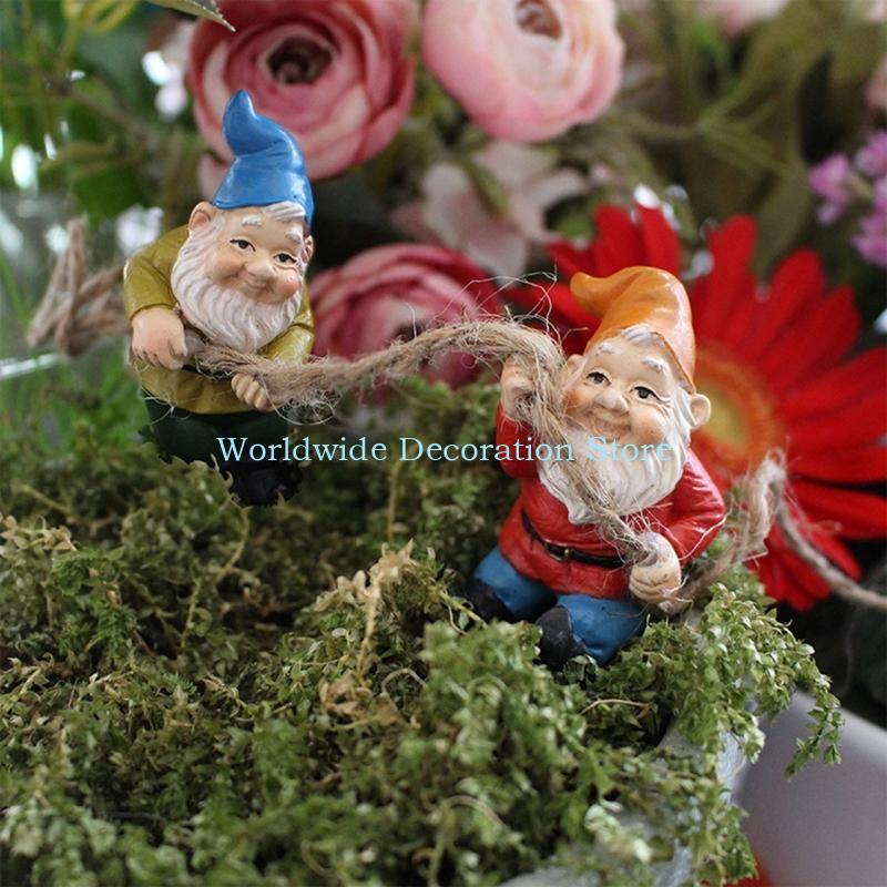 Q39B 4Pcs Dwarf Resin Figurine - огляд і ціна Bonsai Garden Layout