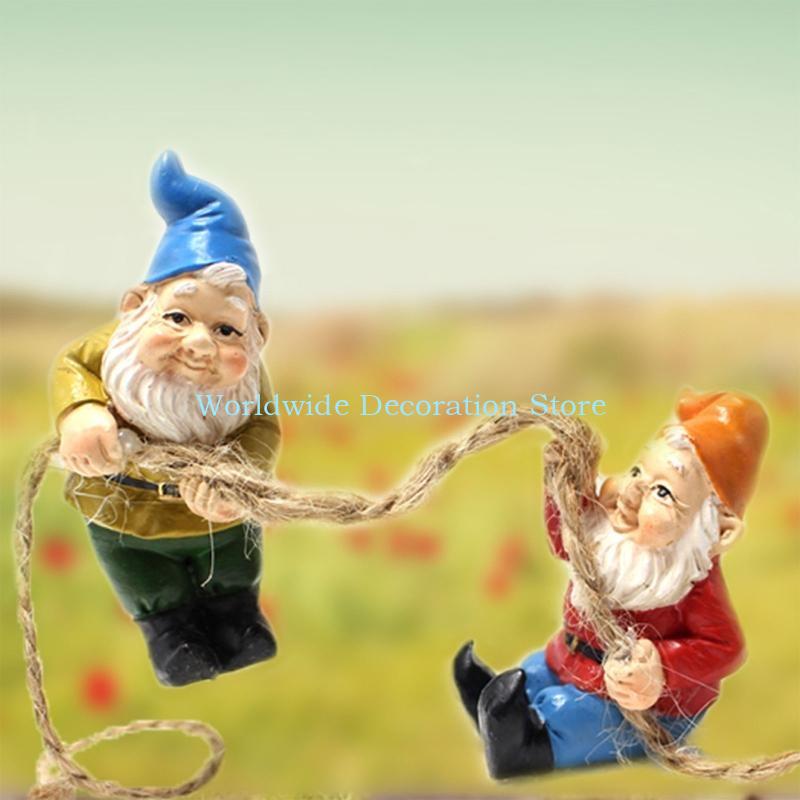 Q39B 4Pcs Dwarf Resin Figurine - огляд і ціна Bonsai Garden Layout