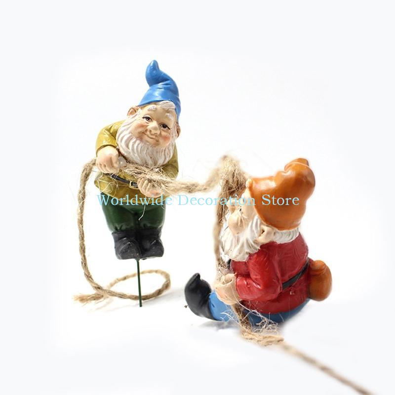 Q39B 4Pcs Dwarf Resin Figurine - огляд і ціна Bonsai Garden Layout