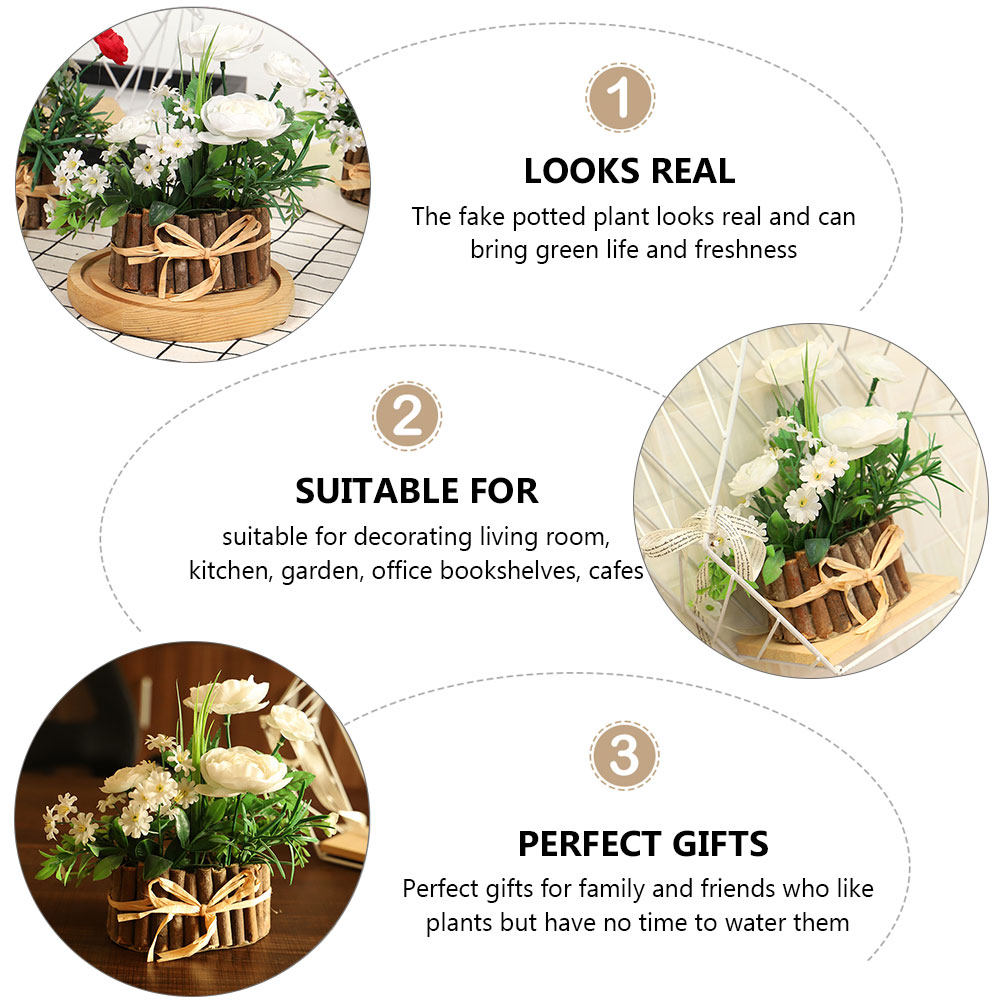 1Pcs Realistic Artificial Tea  - огляд і ціна Bonsai Garden Cafe