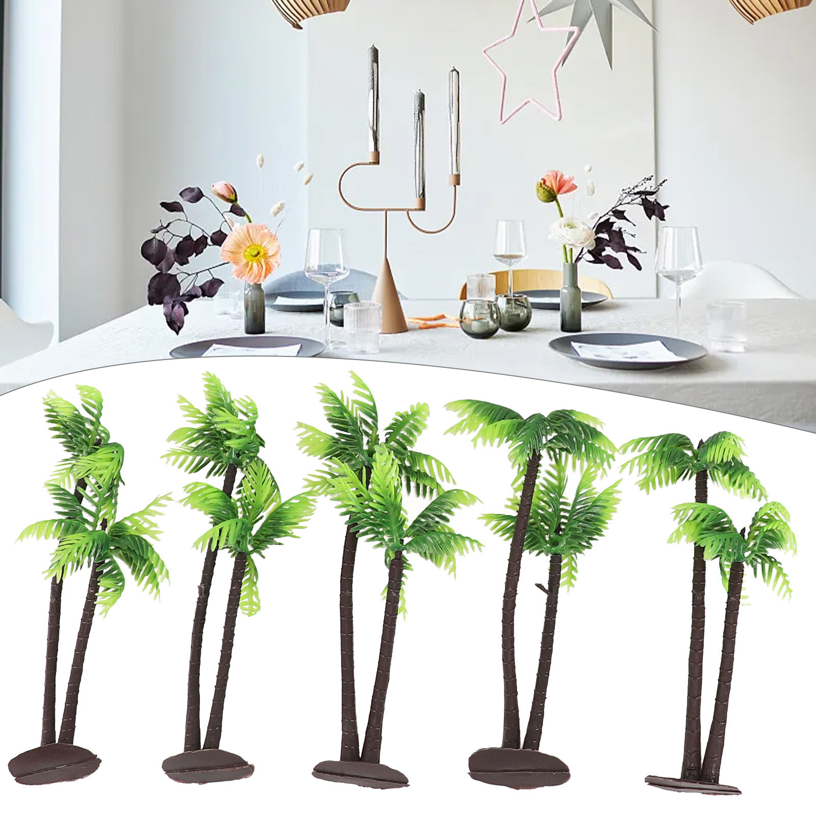 5Pcs Artisan-Inspired Coconut  - огляд і ціна Bonsai Garden Layout
