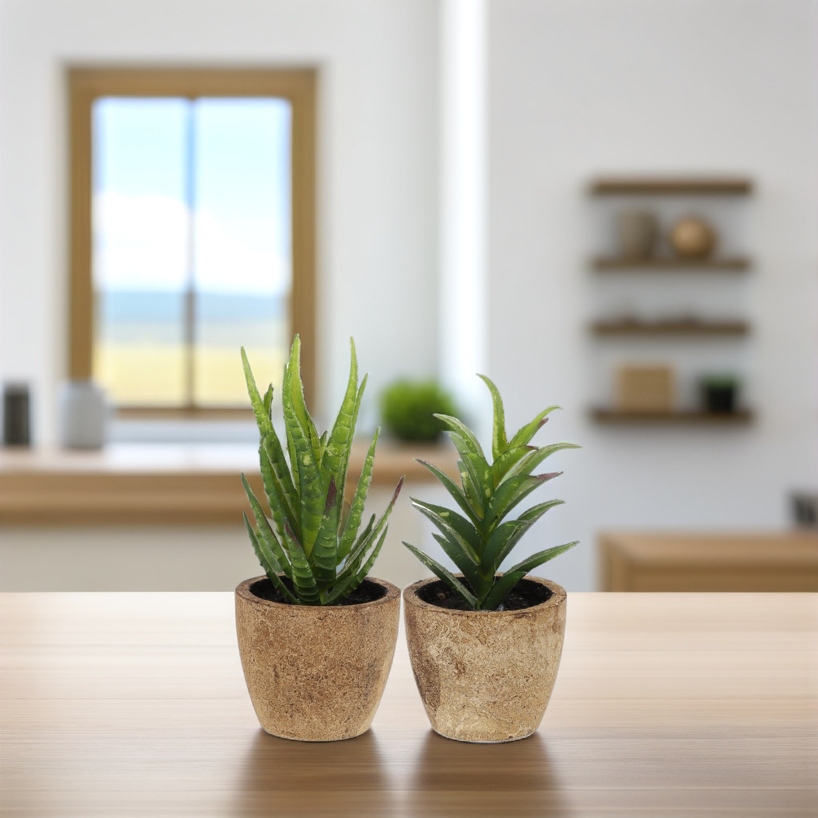 4Pcs Simulation Succulent Bons - огляд і ціна Bonsai Garden Cafe